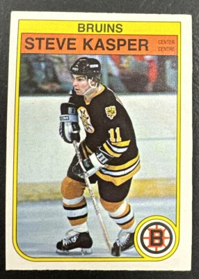 1982-83 O-Pee-Chee OPC Hockey - #12 Steve Kasper - Boston Bruins - Image 1 of 2