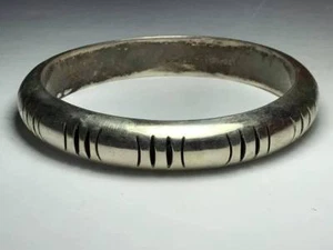 Mexican Sterling Silver Bangle - Picture 1 of 5