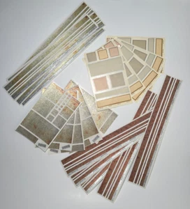 Lot of 20 Pieces Mrs Grossman Design Lines Scrapbook Symmetry Scrap Metal Vellum - Picture 1 of 2