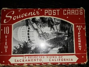 1944 Souvenir Postkarten Buch Sacramento Kalifornien US Navy 2. Weltkrieg - Bild 1 von 7