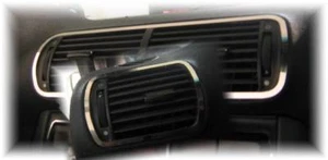 Telaio cromato D per vano ventilazione/Audi A3 8L - acciaio inox lucido 3 pezzi - Foto 1 di 3