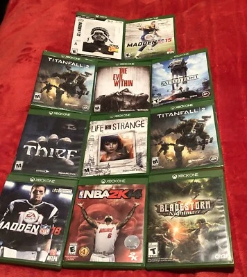 Xbox One Game Lot Bundle - 11 Games- Bladestorm,thief, Madden, the evil within - Image 1 of 4