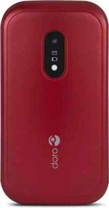 Teléfono Doro 6820 Botón Grande Abatible 4G Rojo con Botón de Asistencia Desbloqueado En Caja - Imagen 1 de 4