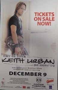 Keith Urban Concert Poster CMT On Tour Dodge Theatre Katrina Elam 11x17 Rare - Picture 1 of 3