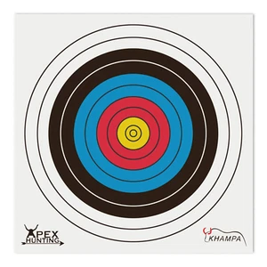 KHAMPA Archery Paper Targets [5 pieces] Water and Tear Resistant for Backyard - Picture 1 of 13