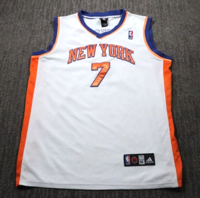 Adidas Carmelo Anthony #7 New York Knicks  NBA Basketball Jersey Men's Large - Image 1 of 4