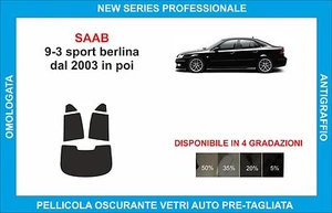 pellicole oscuranti vetri saab 9-3 sport berlina dal 2003 kit posteriore - Imagen 1 de 1