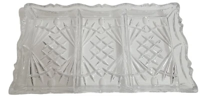 Vintage Serving Tray Shannon Freedom Collection Relish Tray 24% Lead Crystal - Image 1 of 4