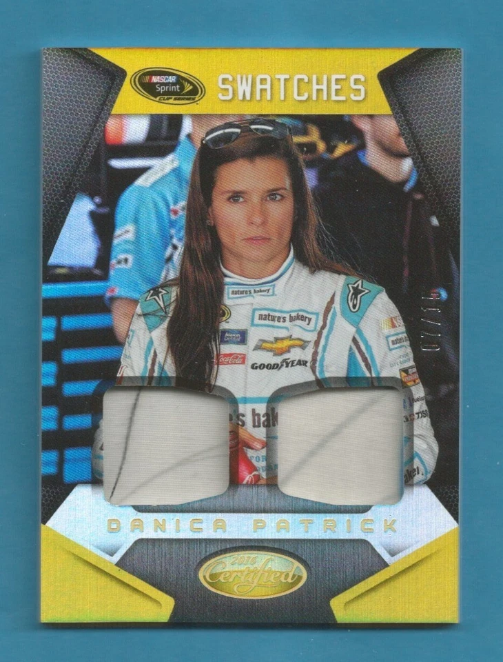2016 Certified Racing "Sprint Cup Swatches" "Gold" Danica Patrick #7/15 - Image 1 of 1