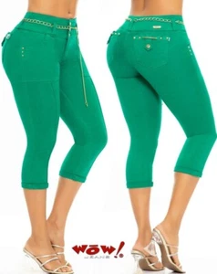Pantalones Cortos Capri Corto Colombianos Bermuda Buttlift levantacola PushUp 80660 - Imagen 1 de 5