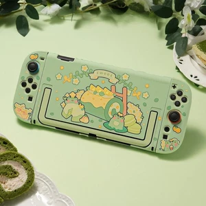 GeekShare Slim Protective Case for Nintendo Switch 2025 Hard Shell Matcha Froggy - Picture 1 of 7