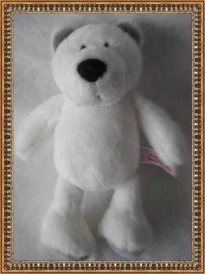 Kuscheltier weich wie Watte unbespielt, weiß, wohl ein Eisbärchen, ca. 20 cm - Bild 1 von 4