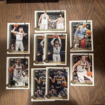 Denver Nuggets 18 cartas - 25 Topps, 24 Prizm, 23 Phoenix, 22 mosaico - Nikola Jokic Foto 1 de 4
