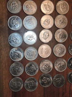 Shell Mexiko Medaillen 1970 Über 40 Stück - Bild 1 von 4