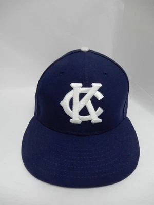 New Era 59FIFTY Kansas City KC Monarchs Fitted Hat 7 1/4 Royal Blue Mint Conditi - Image 1 of 4