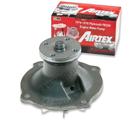 Bomba de agua del motor Airtex para 1976-1978 Plymouth PB200 6,6 L 7,2 L V8 refrigerante zj Foto 1 de 4