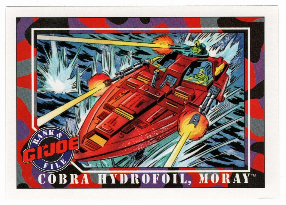 Cobra Hydrofoil, Moray - G.I. Joe Series 1 - 1991 Impel # 17 - Mint - Image 1 of 1