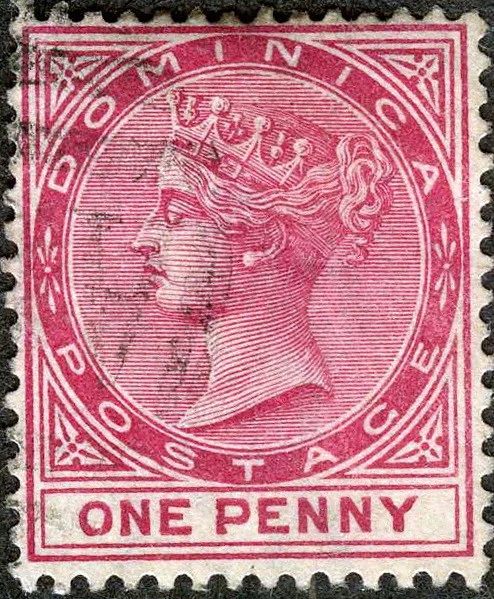 Dominica 1883 Queen Victoria Usado (SC# 19) Foto 1 de 1