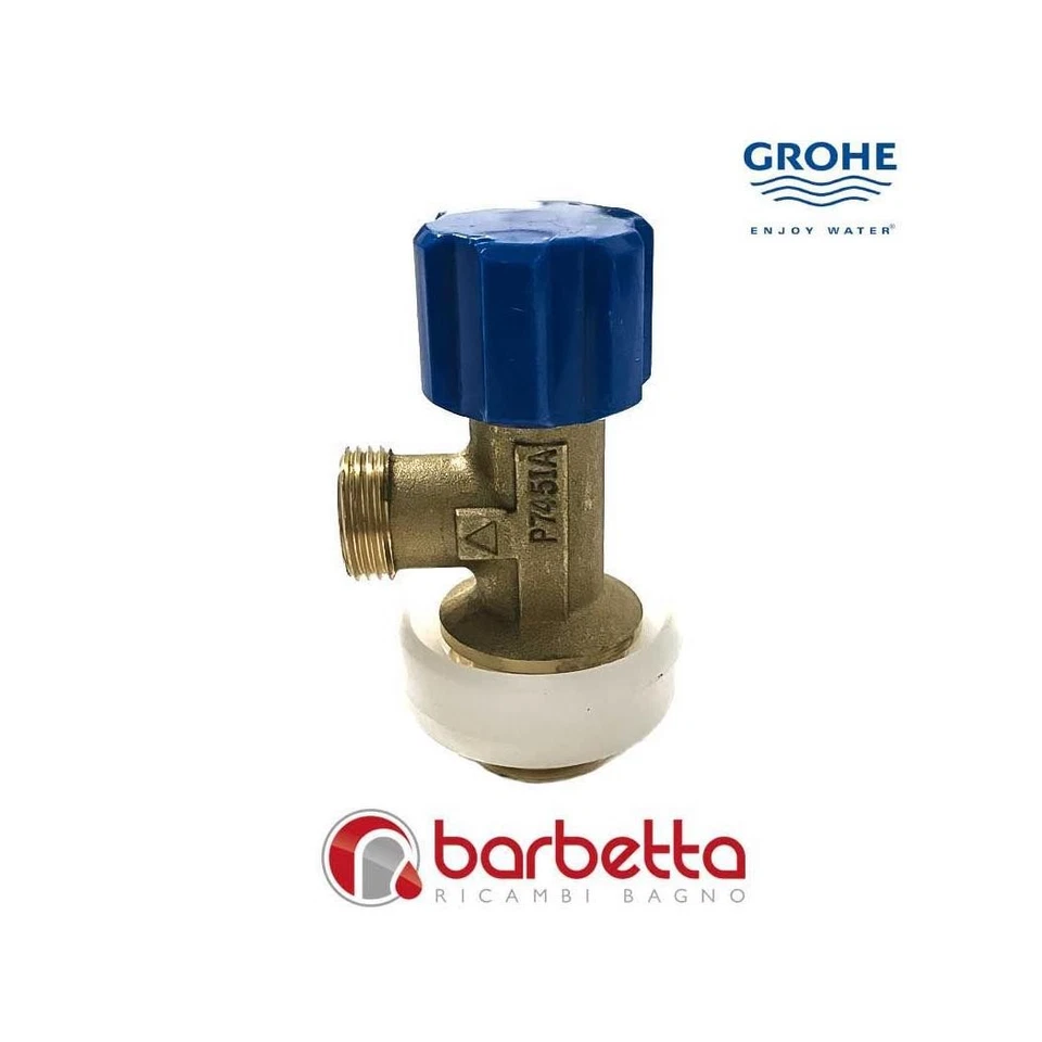 RUBINETTO DI CHIUSURA A SQUADRA PER CASSETTA GROHE 42343000 - Immagine 1 di 1