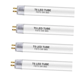 12 Inch F8T5/DL LED Replacement Bulbs, 6500K Daylight, T5 4 Pack 6500k Daylight - Picture 1 of 8