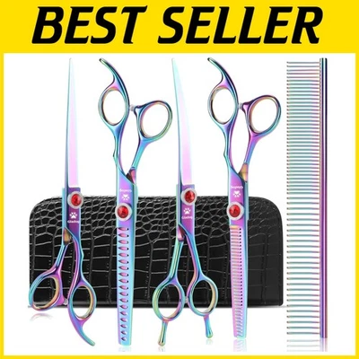 Juego de tijeras profesionales Rainbow Titanium Foto 1 de 4