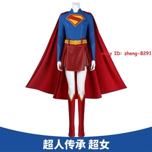 Superman: Legacy Supergirl Halloween Jumpsuit Outfit Superhero Cosplay Bodysuit - Picture 1 of 22