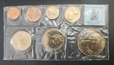 1969 Cook Commemorative New Zealand 7 Uncirculated Coin Set (#20114) - Image 1 of 2
