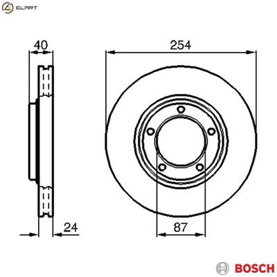 2x BRAKE DISC 0 986 478 663 FOR HYUNDAI SATELLITE/Bus STAREX/H-1/Van LIBERO 2.5L - Image 1 of 4