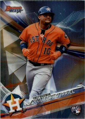 Tarjeta de béisbol 2017 Bowman's Best #41 Yulieski Gurriel RC Foto 1 de 2