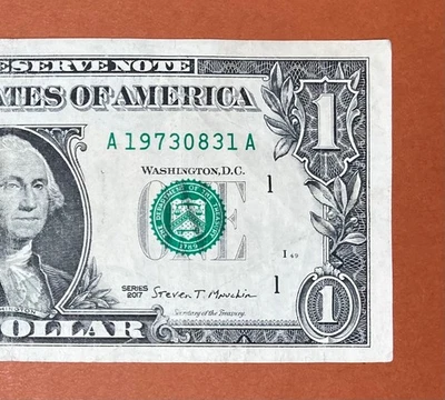 1973 August 31 (A 19730831 A) Birthday Note $1 One Dollar Bill ` - Image 1 of 3