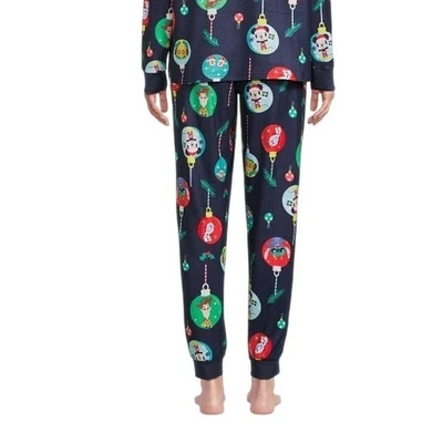 Disney Pajama Pants X-Large Mickey Stitch Ornament Christmas Sleepwear - Image 1 of 4