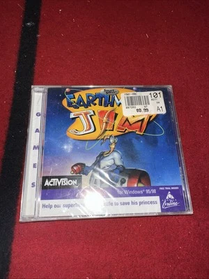 PC Earthworm Jim Win 95/98 New Sealed AOL Video Game Smartsaver  - Image 1 of 4