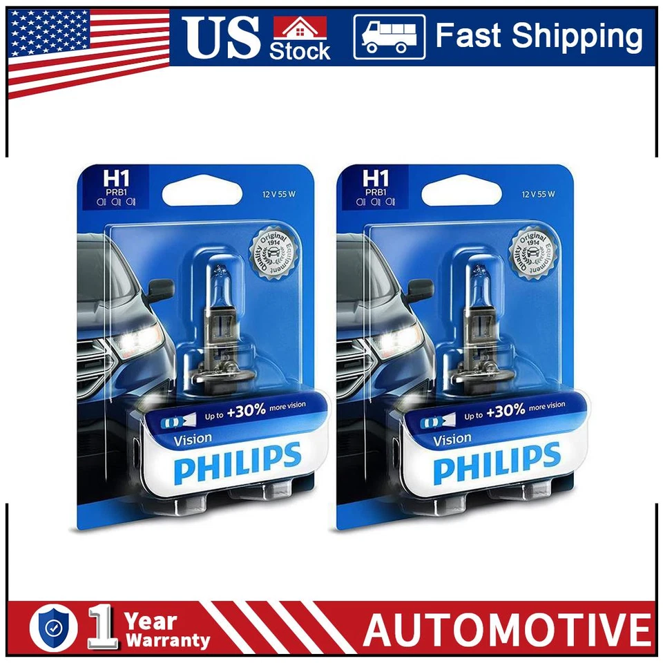 H1 Philips 55W 2x Bombilla de faro haz alto/bajo para Acura RSX PA 2002-2004 Foto 1 de 2