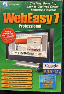 Avanquest WebEasy 7 Professional Web Design Software Windows Vista - Picture 1 of 3
