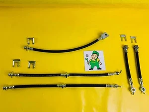 NEW brake hose set front + rear Opel Frontera B complete + Brackets - Picture 1 of 4