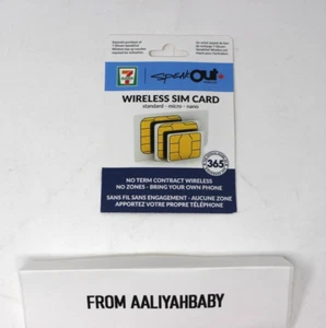 7-11 Carte SIM 3 en 1 Speakout neuve - Standard, Micro, Nano LIVRAISON RAPIDE - Photo 1 sur 2