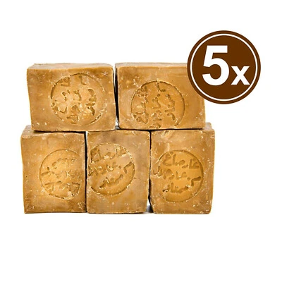 5x #Alepposeife 60% Olivenöl 40% Lorbeeröl Aleppo-Seife Haarseife Seife 5 x 200g - Bild 1 von 4