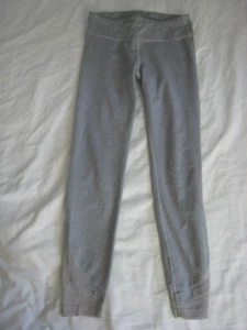 Athleta Girl Major League Mesh Tight Gray Size XL 14 Good Condition - Picture 1 of 5