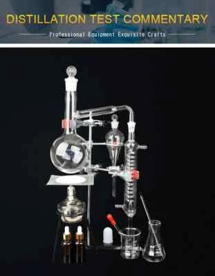 500ml Glassware Essential Oil Extraction Distillation Apparatus Distiller Kits - Image 1 of 4