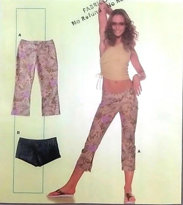 8606 Burda Misses Capri Pants Shorts Pattern Sz 6-18 UNCUT - Image 1 of 3