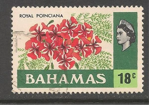 Bahamas #325 (A36) VF USED - 1971 18c Royal Poinciana & Queen Elizabeth II - Picture 1 of 1