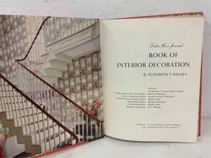 1957 Ladies Home Journal BOOK OF INTERIOR DECORATION  Elizabeth Halsey  Vintage - Foto 1 di 6