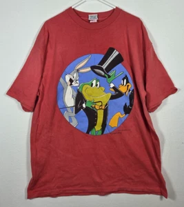 Vintage Herren 1995 WB Looney Tunes Michigan J Frog Bugs Daffy Grafik T-Shirt XL - Bild 1 von 8