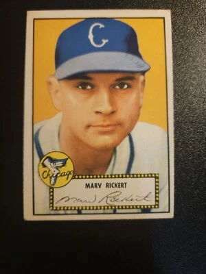 1952 Topps Marv Rickert #50 - RED BACK - RC - Chicago White Sox EX EX-MT - Image 1 of 3