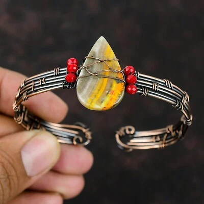 大黄蜂碧玉铜礼物送给朋友线包装可调节手镯 — 第 1/4 张图片