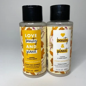 Juego de champú y acondicionador Love Beauty & Planet cúrcuma y esencia Tonka 13,5 oz - Imagen 1 de 6