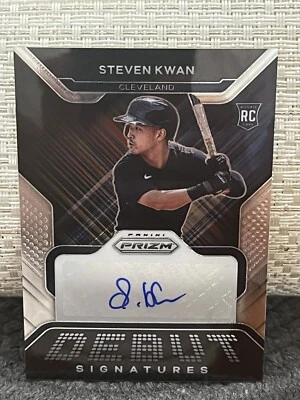2022 Panini Prizm - Debut Signatures #DS-SK Steven Kwan (AU, RC) 🔥🇺🇸⚾️ - Image 1 of 3