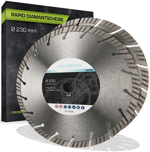 2x Diamanttrennscheibe 230 Beton Stein Granit uvm. - Diamant Trennscheibe 230 mm - Bild 1 von 6