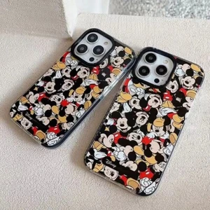 Funda de teléfono Mickey Minnie Mouse para iPhone X a 16 Pro, Max, Plus, Mini - Imagen 1 de 4