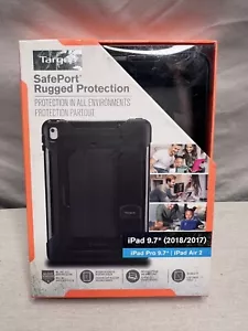 NEW - Targus SafePort Rugged Protection BLACK iPad Case - iPad 9.7” (2018-2017) - Picture 1 of 3